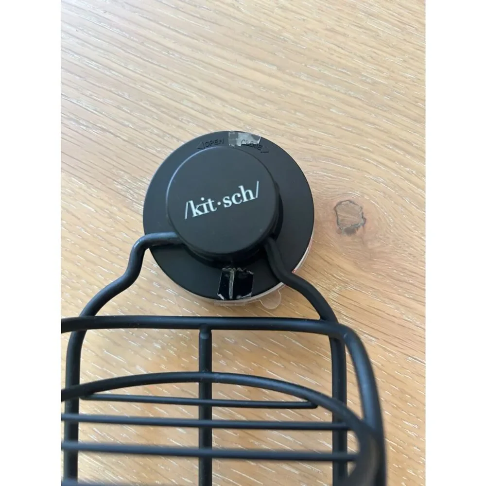 Kitsch Self-Draining Shower Caddy, Black, NWT